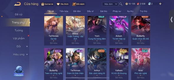 Shop Thử Vận May Liên Quân Uy Tín